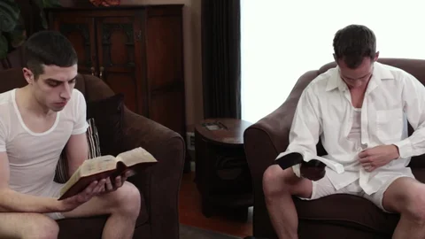 Missionary Boys: Nerd Elder Lindsay in panties hard seduce
