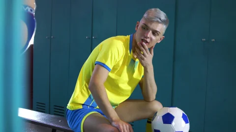 Jocks Jerking Off in Sportswear